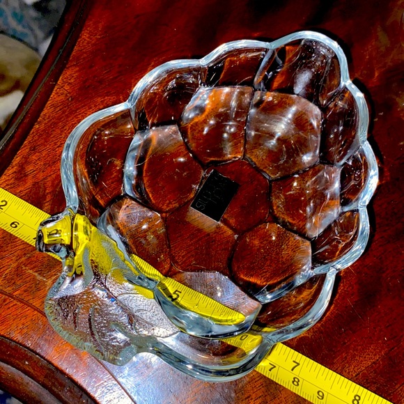2 piece Vintage Studio Nova Crystal Grape Trinket Dishes NEW with stickers - Picture 9 of 9